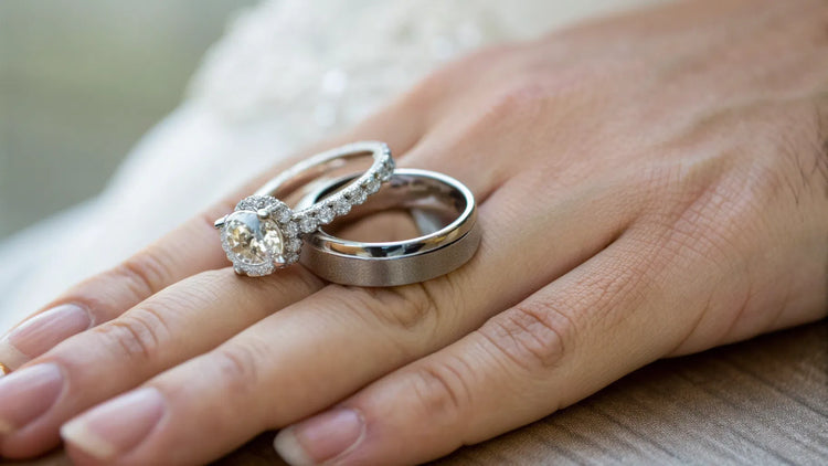 Does Your Wedding Band Or Engagement Ring Go On First