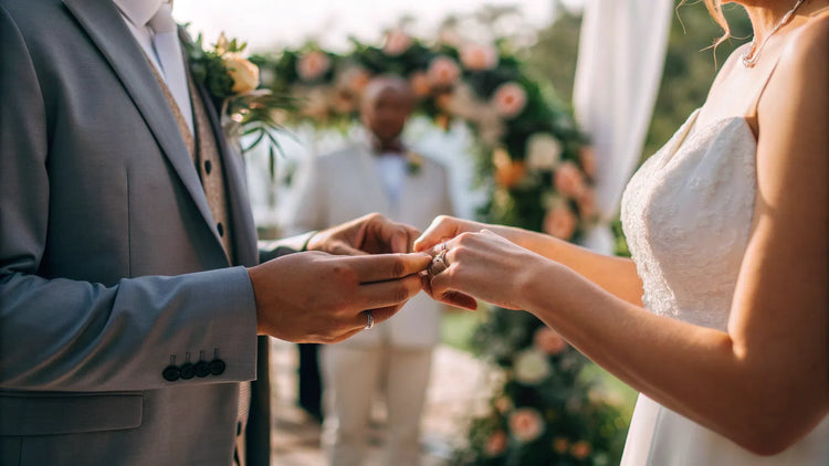How to Put Wedding Rings on During Ceremony