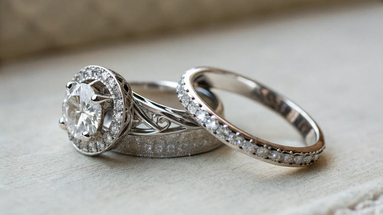 How to Combine Engagement Ring and Wedding Band