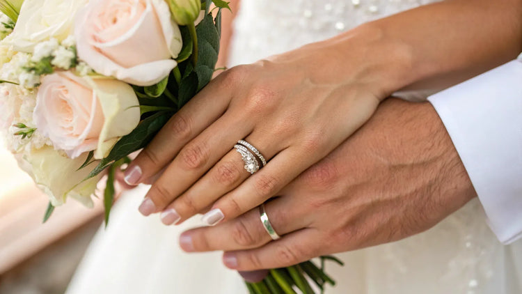 How To Properly Wear Your Wedding Band And Engagement Ring