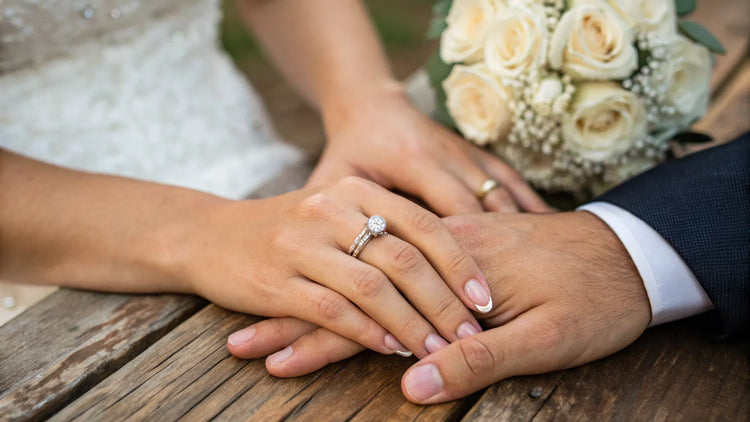 Does Your Wedding Band Go On First Or Engagement Ring