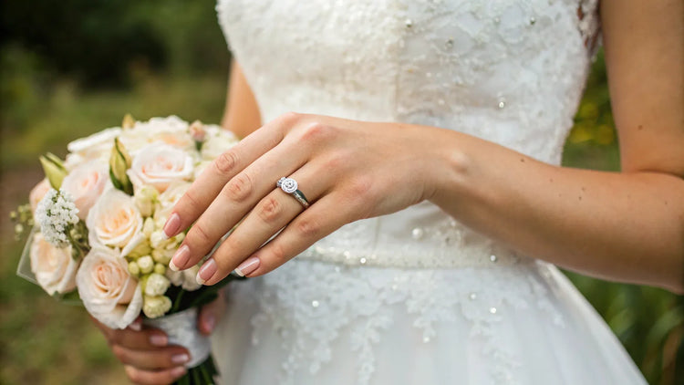 How Is a Wedding and Engagement Ring Worn