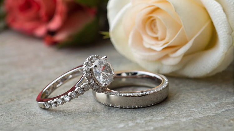 What Order Does the Wedding Band and Engagement Ring Go