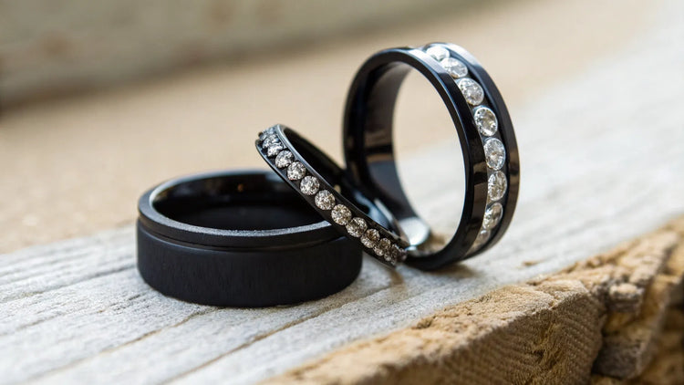What Are the Black Wedding Rings Made Of