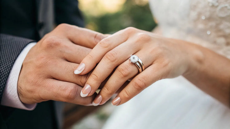Do You Wear Wedding Ring Above Or Below Engagement Ring