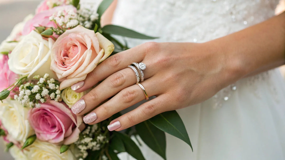 How Does a Woman Wear Her Wedding Rings | diamondsbyuk
