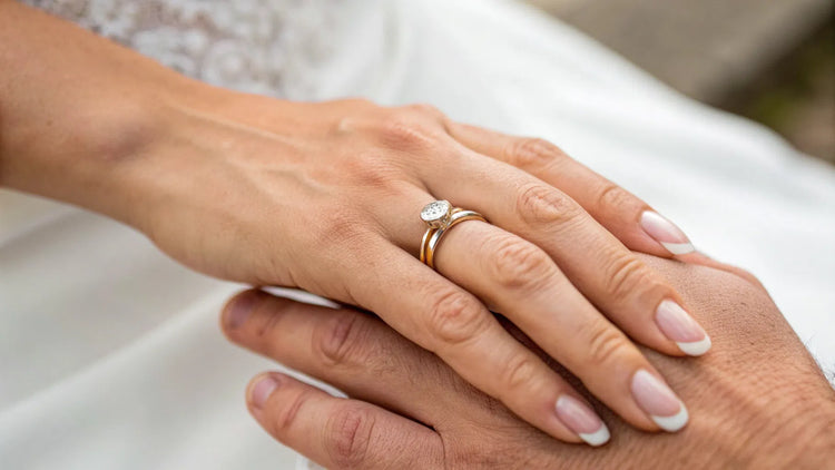 How To Combine Wedding Band And Engagement Ring