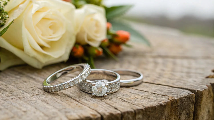 What Order Does Wedding And Engagement Ring Go