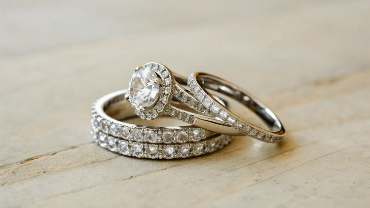 How to Stack Engagement and Wedding Rings