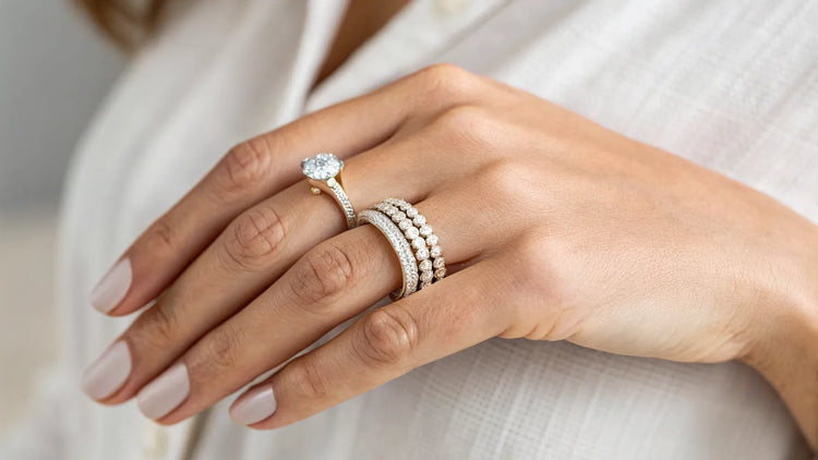 The Perfect Order: How to Wear Your Engagement, Wedding, and Eternity Rings