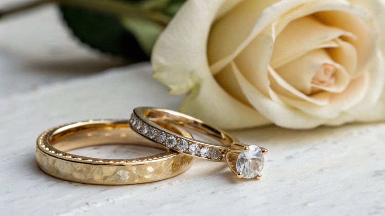 How Is a Wedding Band and Engagement Ring Worn