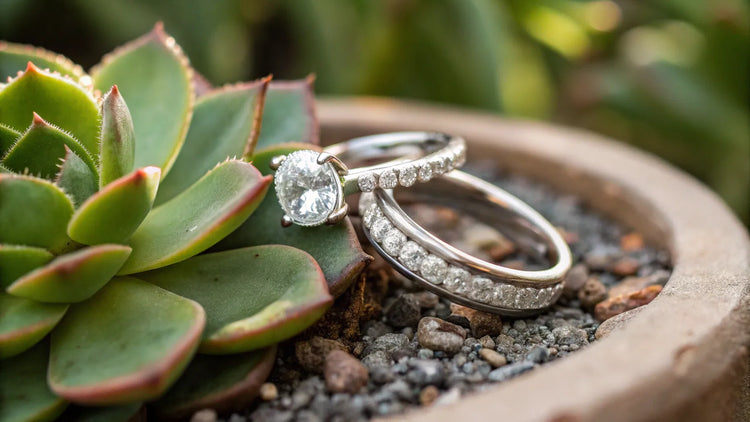 How to Properly Wear a Wedding Band and Engagement Ring
