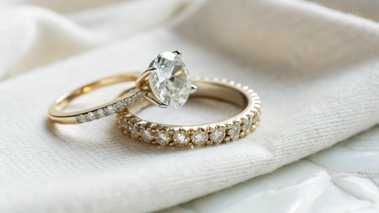How to Pair Engagement Ring With Wedding Band