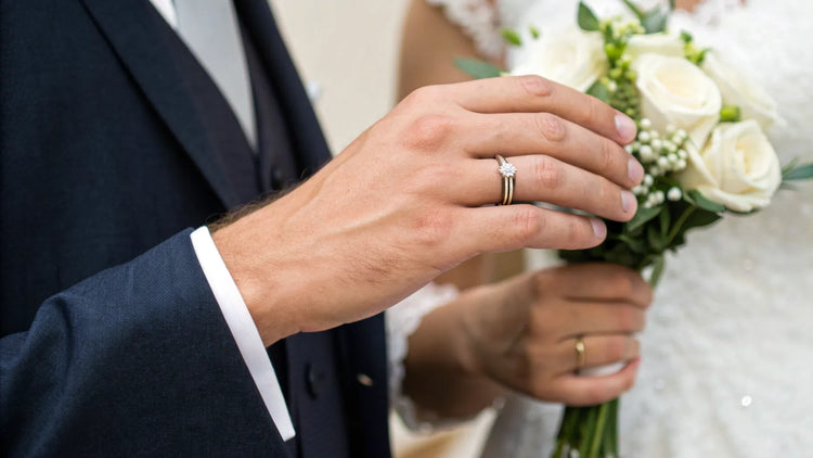 How Is a Wedding Ring Set Worn