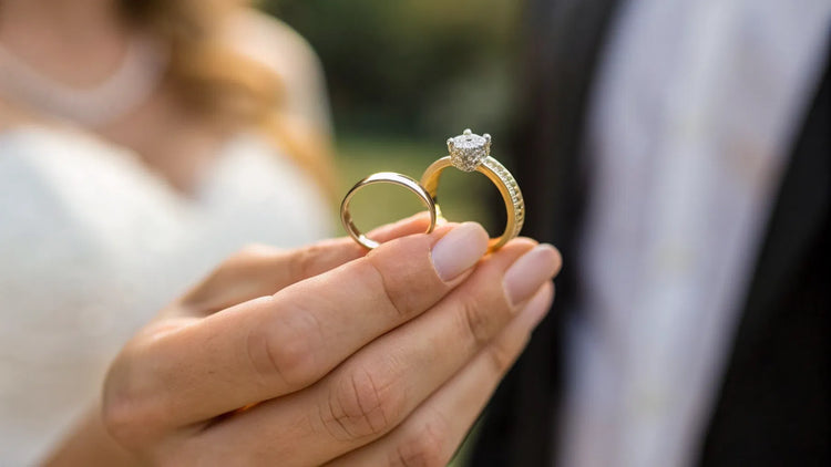 Does the Wedding or Engagement Ring Go On First