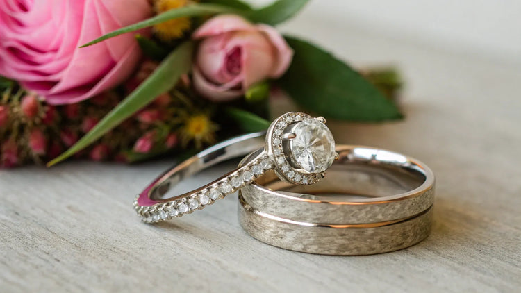 Does Wedding Band Go First Or Engagement Ring?