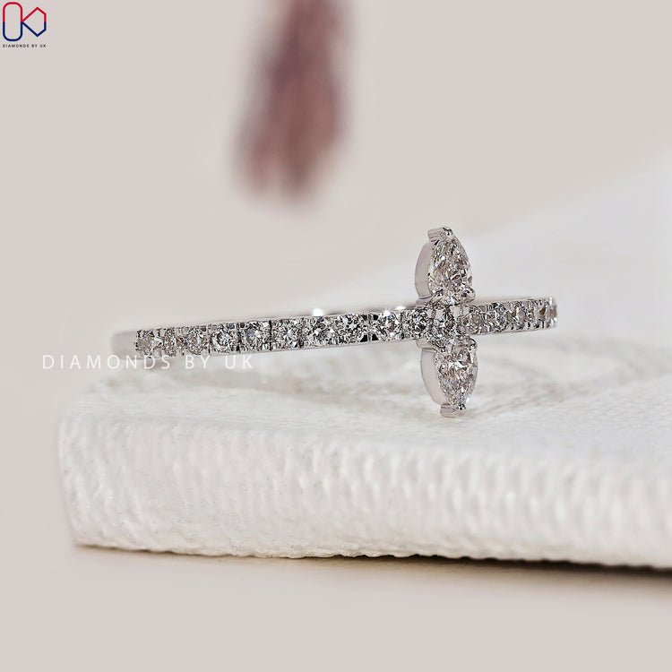 Buy diamond band crafted with lab grown diamonds.
