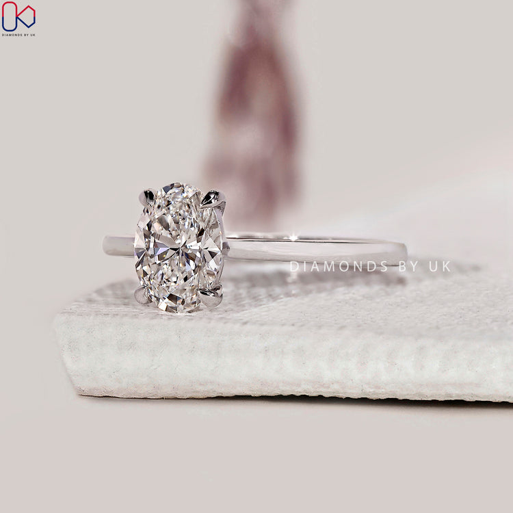 Buy engagement ring with white gold engagement ring.
