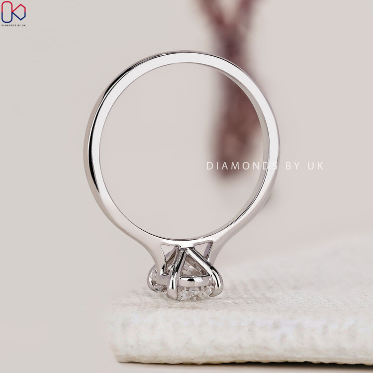 Lab Grown Diamond Ring with handmade ring.
