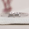Baguette Diamond Wedding Band with a sleek and modern design.
