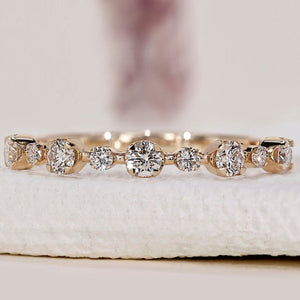 Yellow Gold Shared Prong Diamond Band