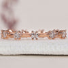 Eternity band featuring round diamond wedding band for a timeless look.
