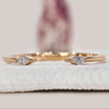 Marquise Diamond Band crafted in yellow gold with an open gap design

