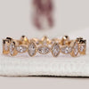 Marquise Diamond Wedding Band in a refined handmade setting
