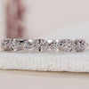 Oval and Round Diamond Wedding Band with stunning brilliance for timeless elegance.