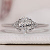Oval Diamond Engagement Ring with stunning muse setting ring design.
