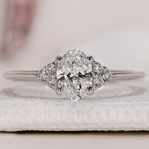 Oval Diamond Engagement Ring - Muse Setting