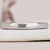 Flush Set Wedding Band with modern and sleek design for everyday elegance.
