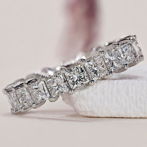 Eternity Wedding Band - Princess Cut Diamond