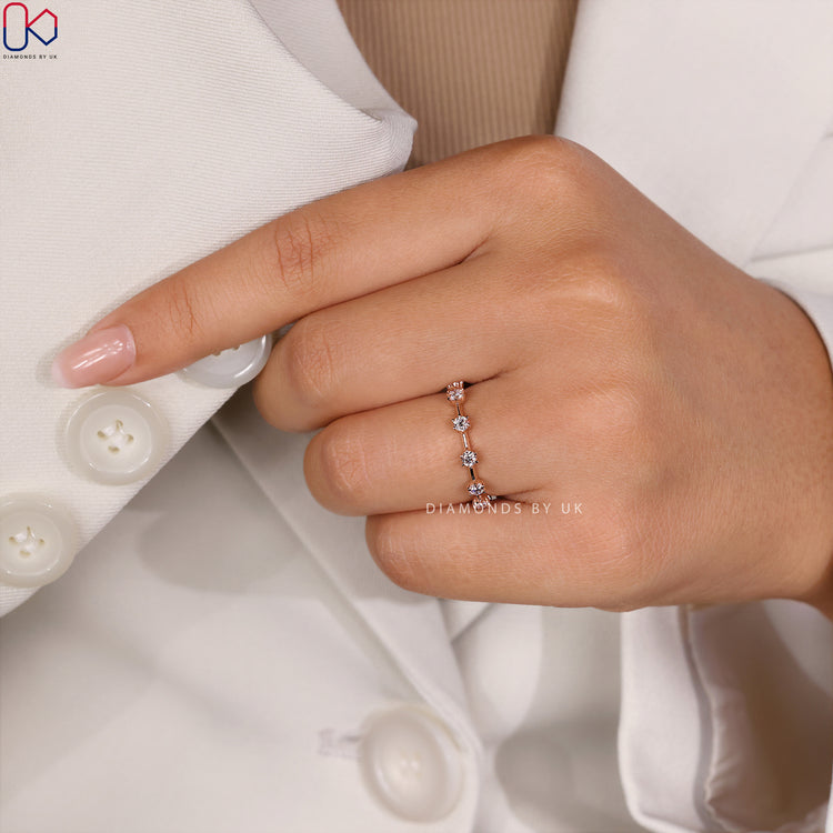 Eternity band diamond set in a beautiful band for a sparkling finish.
