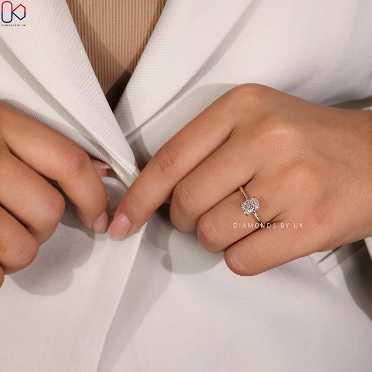 Lab Grown Diamond ring with ethical brilliance.
