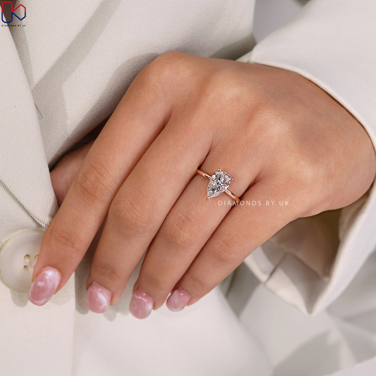 Lab Grown Diamond Ring with ethical brilliance.
