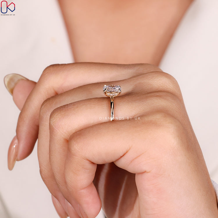 Diamondsbyuk ring with Diamondsbyuk engagement ring.
