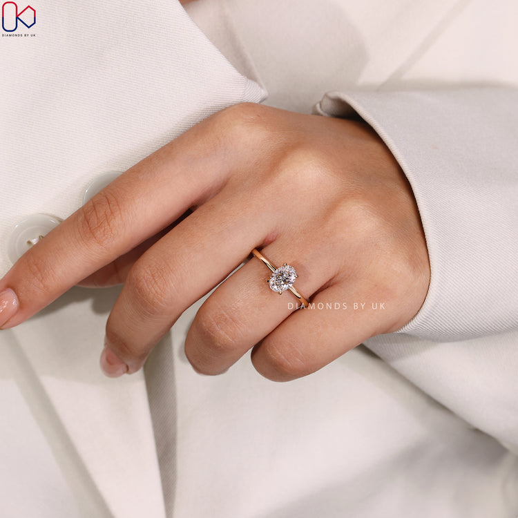 Customize ring with Lab Grown Diamond Ring.
