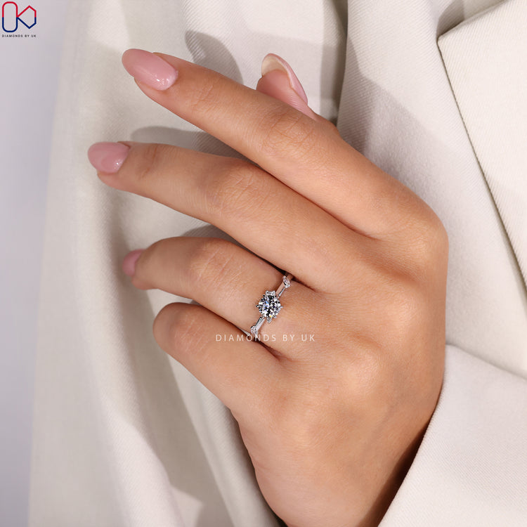 Lab Grown Diamond with exceptional brilliance.
