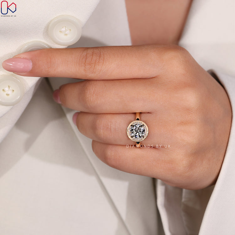 Lab grown diamond with exceptional brilliance.
