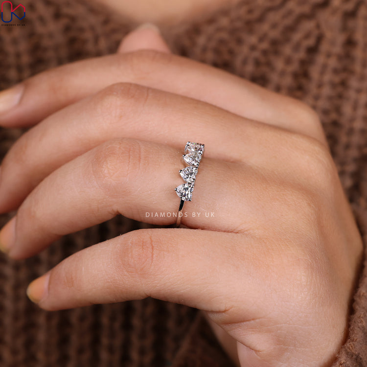 Unique wedding band to reflect your love story.

