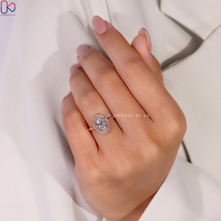 Timeless Oval Cut Diamond Ring UK.
