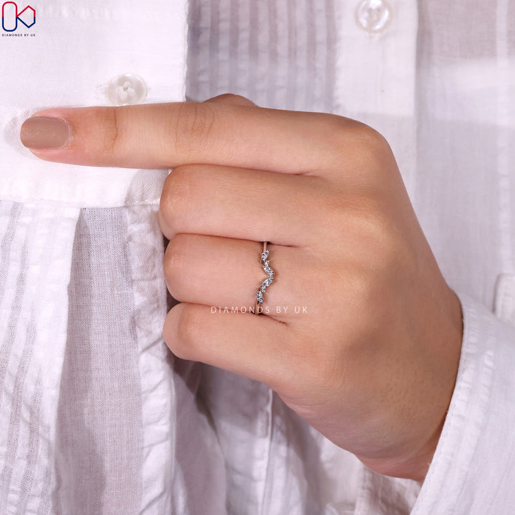 Minimalist wedding band designed for a sleek and refined style.
