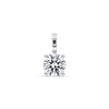 925 Silver Pendant - 6 MM Round Moissanite