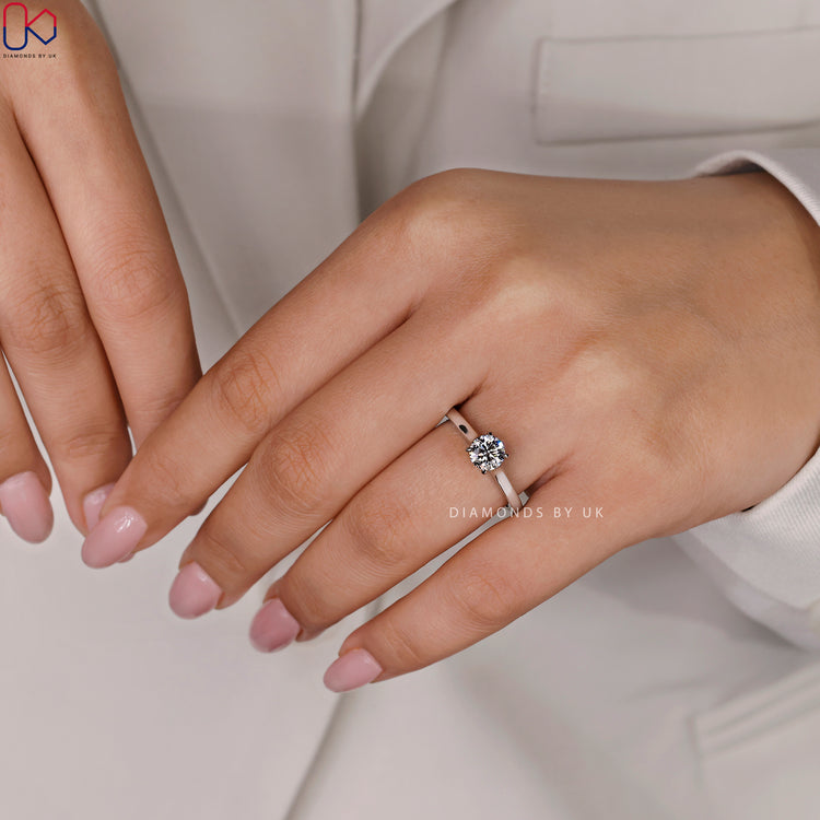 IGI Certified diamond ring for quality assurance.
