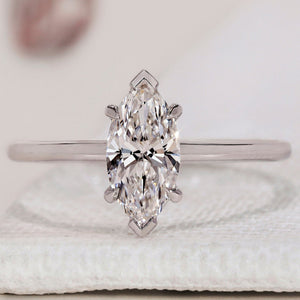 Marquise Diamond Ring - Solitaire Setting