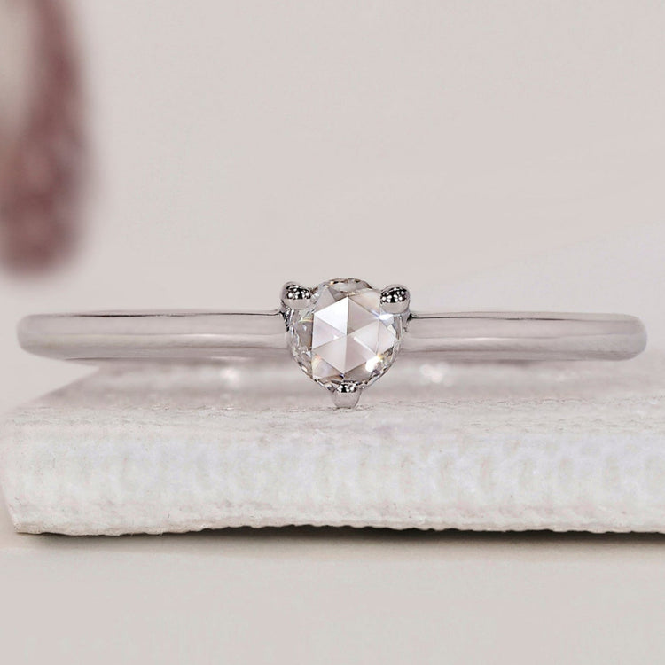 Rose Cut Diamond Ring with timeless elegance.
