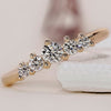 Beautiful 5 Stone Diamond Wedding Band with dazzling brilliance.