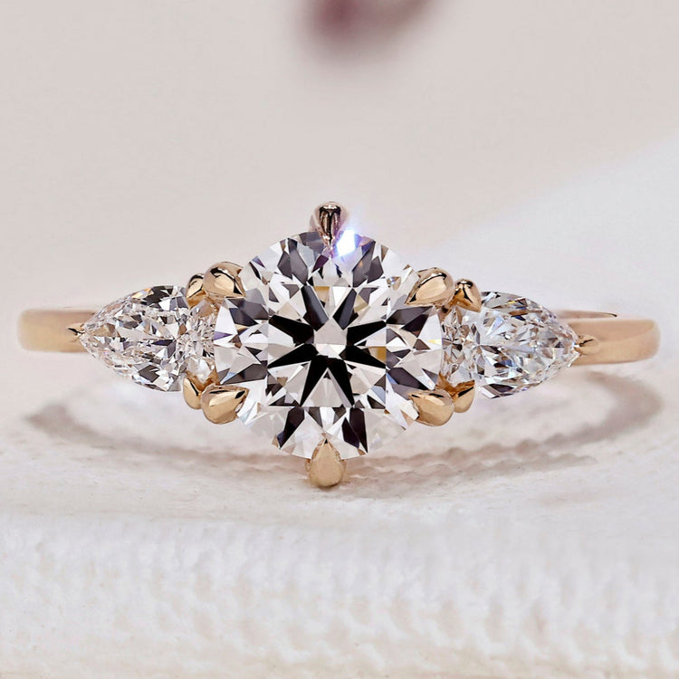 3 Stone Diamond Engagement Ring