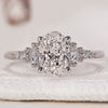 Oval Shape Engagement Ring with a timeless design.

